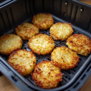 frozen hash browns patties in the air fryer