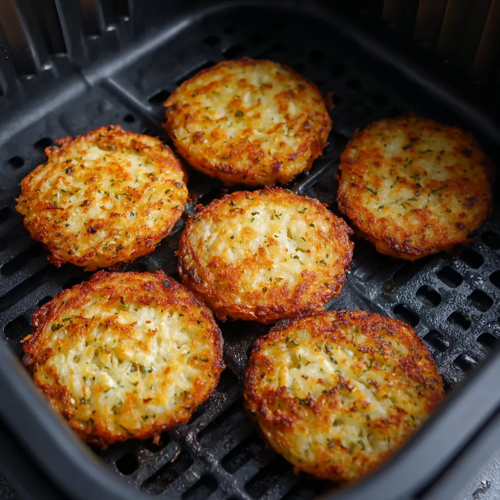 frozen hash browns patties in the air fryer