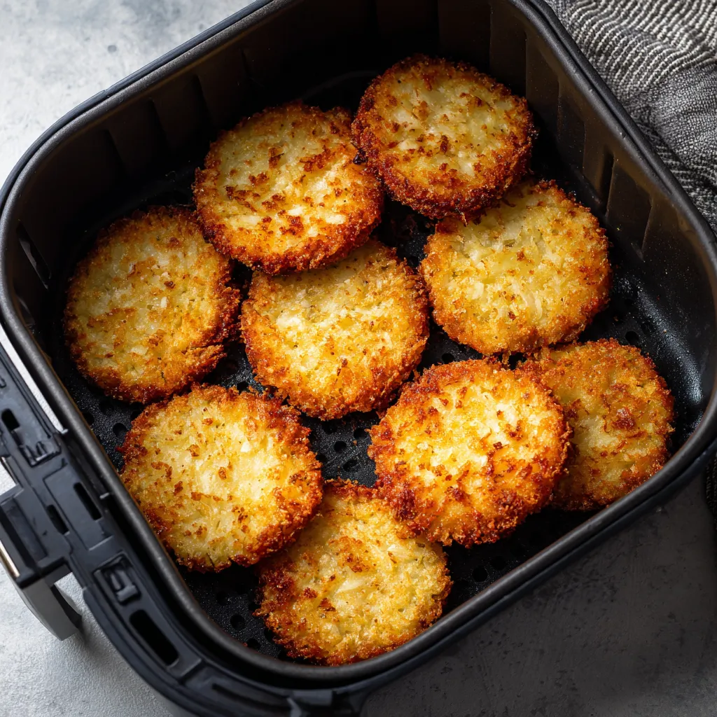 frozen hash browns patties in the air fryer