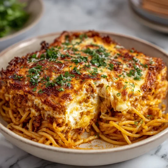 tucci benucch baked spaghetti recipe