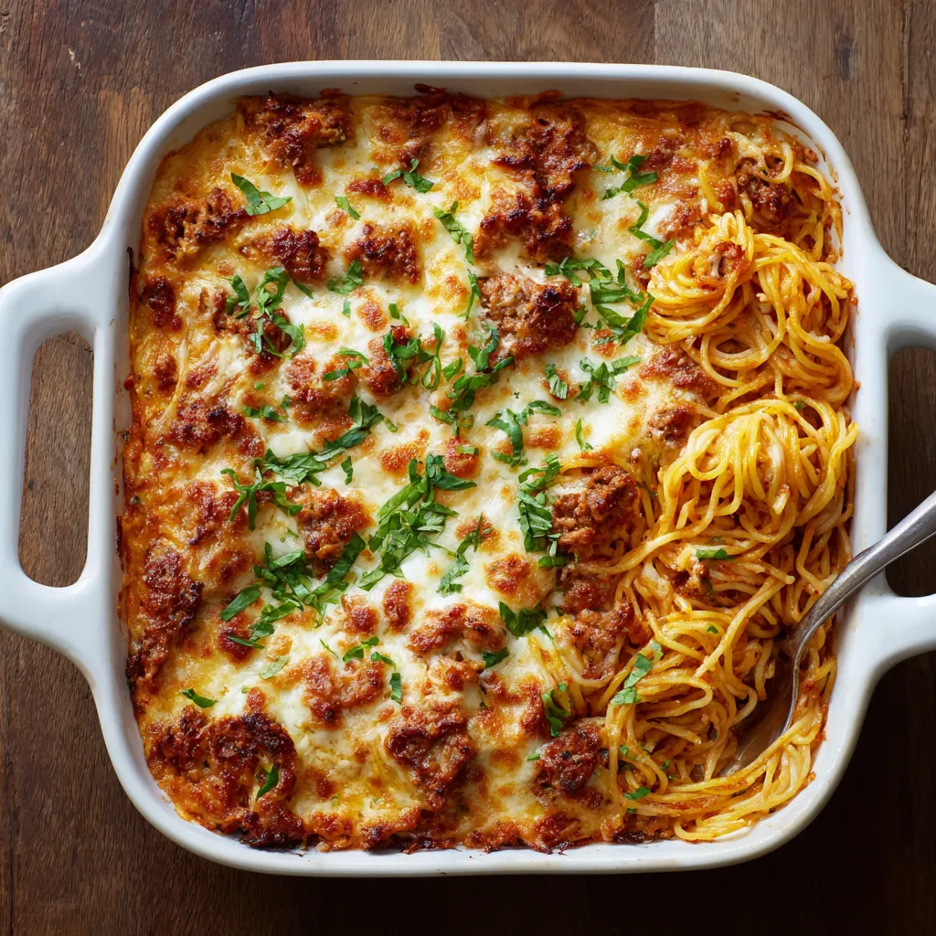tucci benucch baked spaghetti recipe