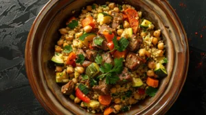 french couscous recipe with zucchini and lamb