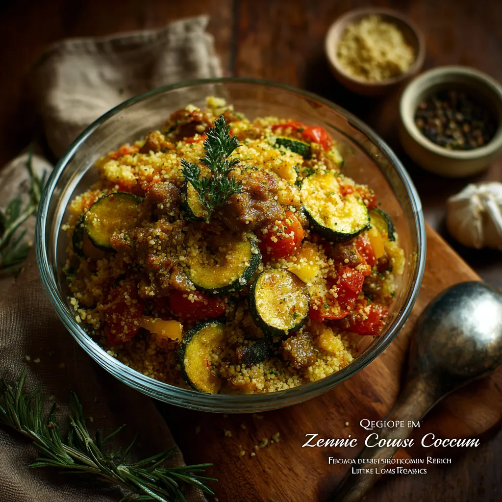 french couscous recipe with zucchini and lamb