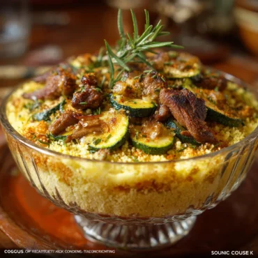 french couscous recipe with zucchini and lamb