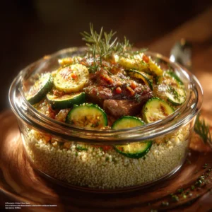french couscous recipe with zucchini and lamb