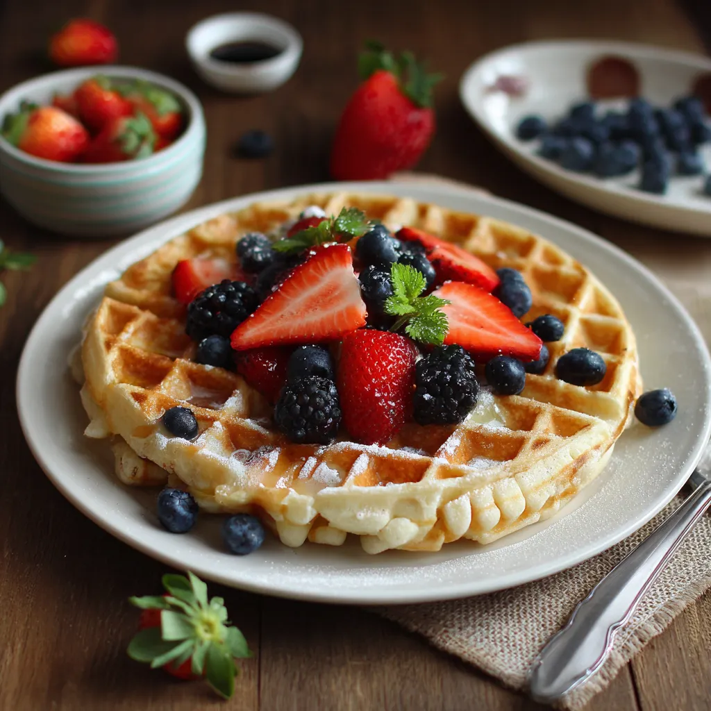 fresh milled flour waffle recipe