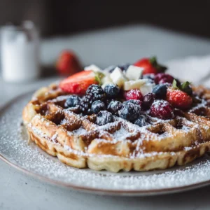 fresh milled flour waffle recipe