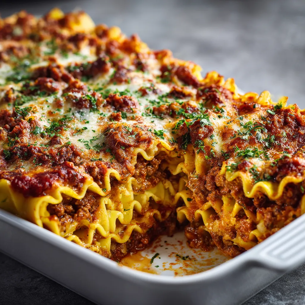 meat lasagna recipe no cook noodles