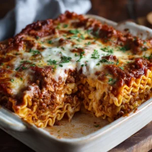 meat lasagna recipe no cook noodles