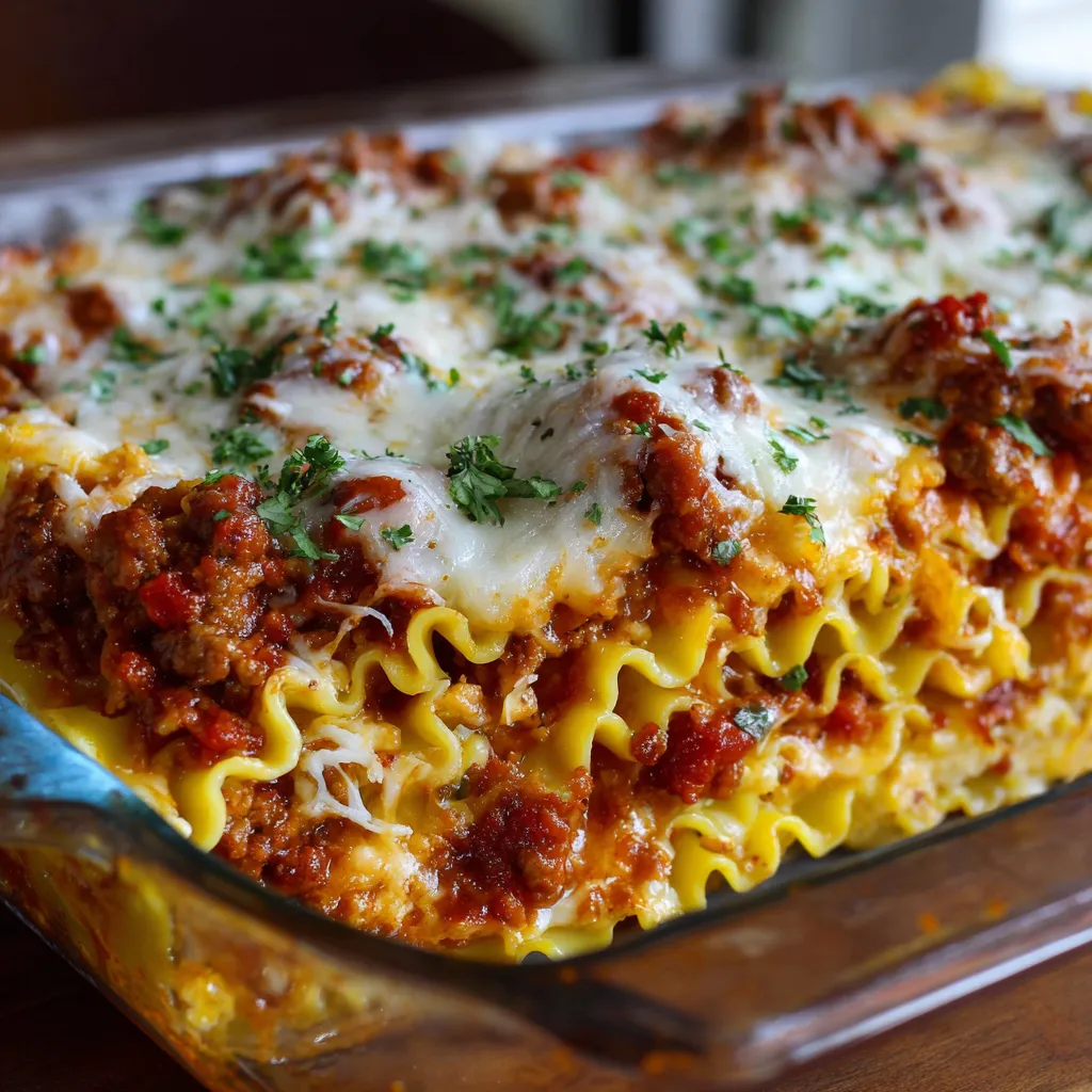 meat lasagna recipe no cook noodles