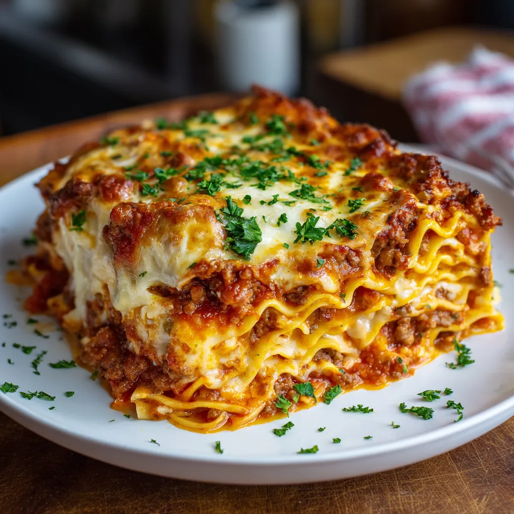 meat lasagna recipe no cook noodles