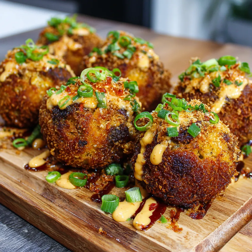 Crispy Beef & Cheese Potato Balls
