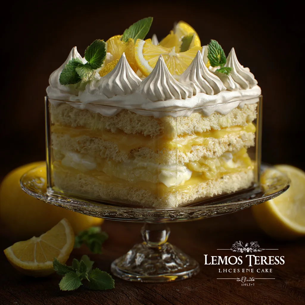 top Lemon Tres Leches Cake