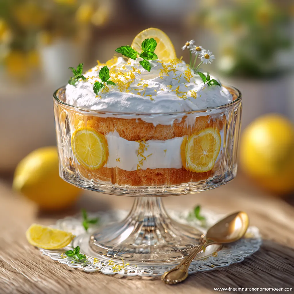 top Lemon Tres Leches Cake