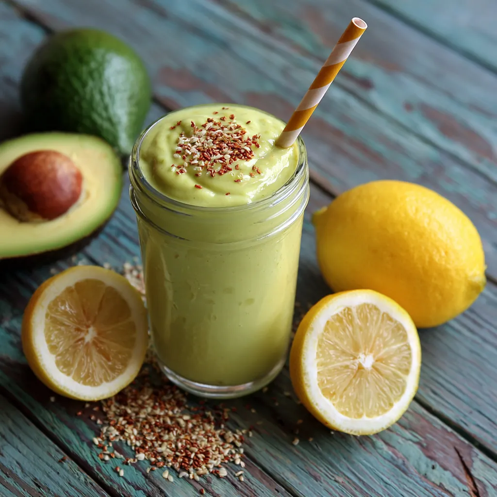 Healthy Avocado Lemon Smoothie Recipe