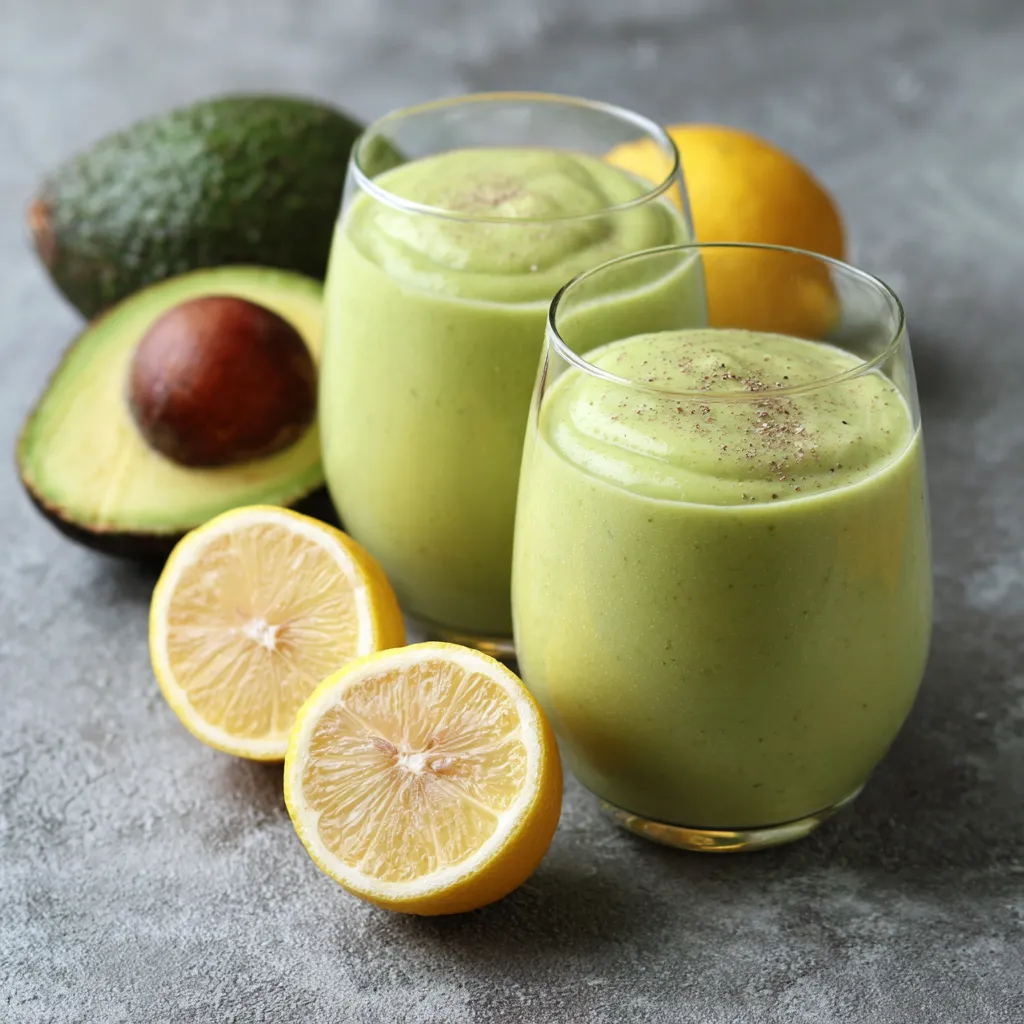 Healthy Avocado Lemon Smoothie Recipe