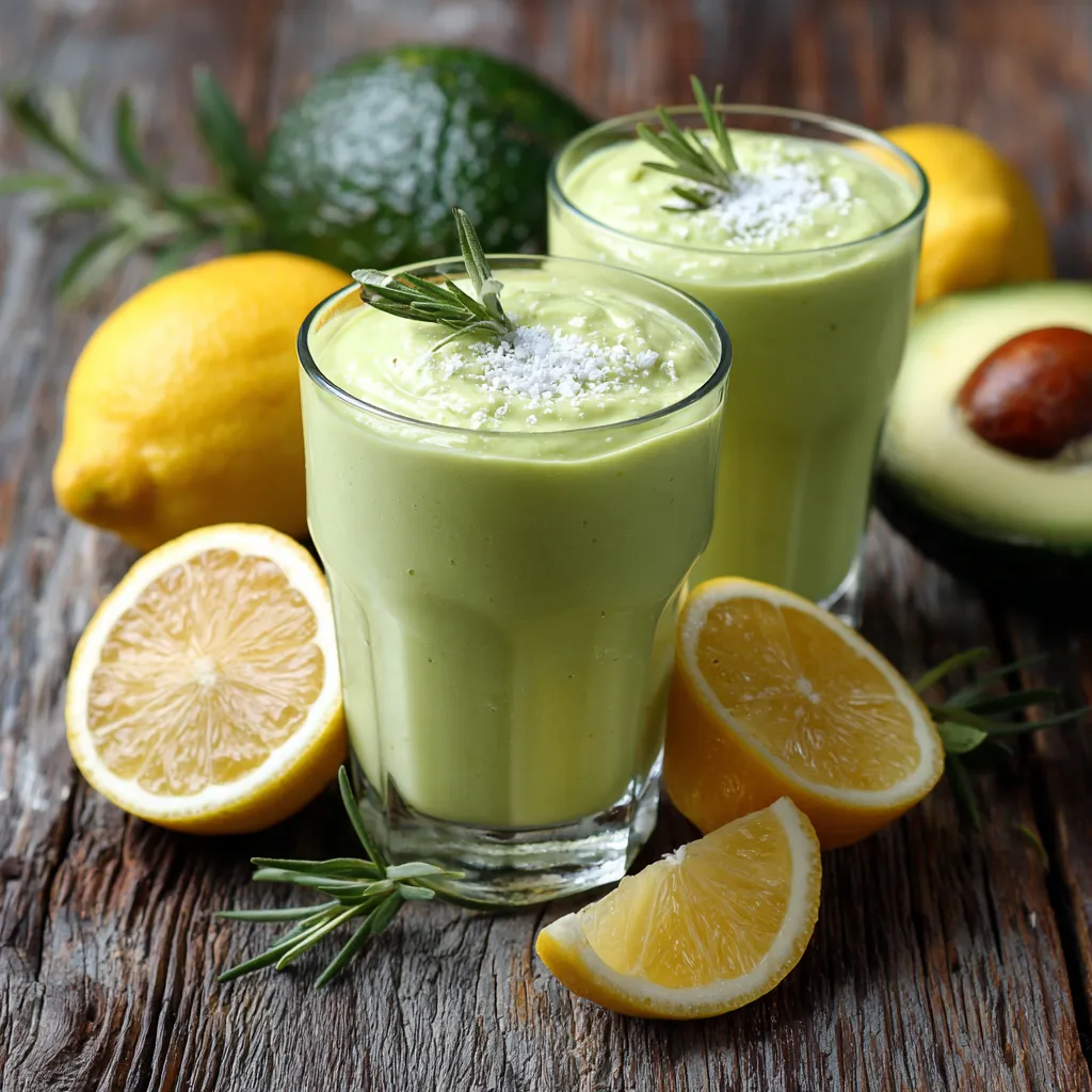 Healthy Avocado Lemon Smoothie Recipe