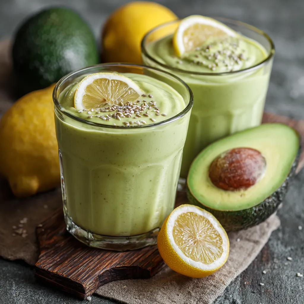 Healthy Avocado Lemon Smoothie Recipe