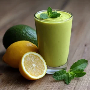 Healthy Avocado Lemon Smoothie Recipe