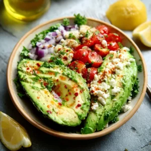 Zesty Mediterranean Avocado