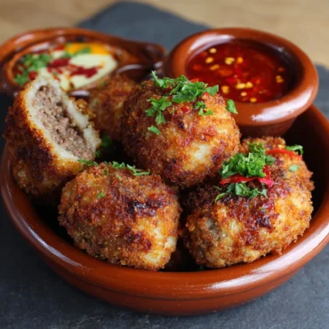 Spicy Garlic Beef Croquettes