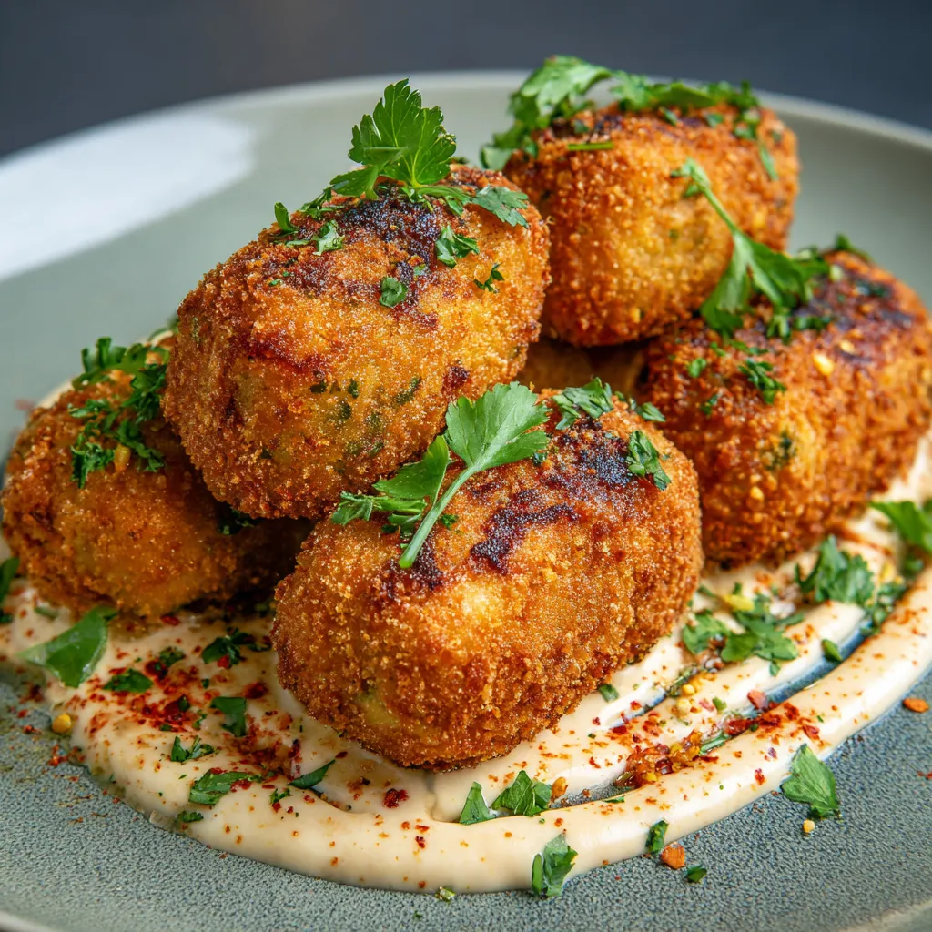 Spicy Garlic Beef Croquettes
