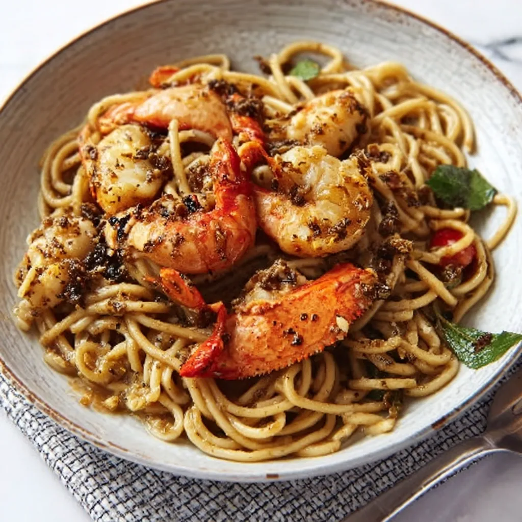 crustacean garlic noodle recipe
