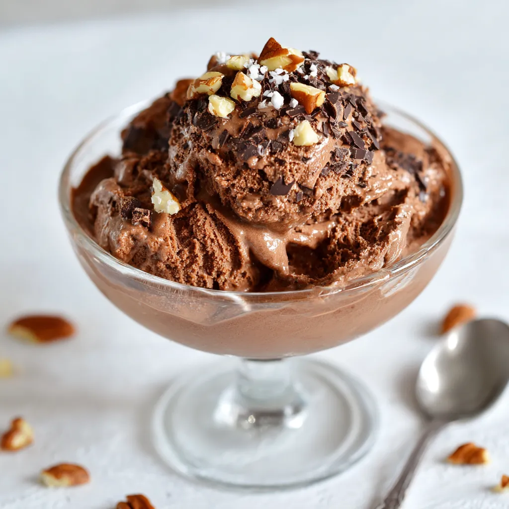 Keto Cottage Cheese Chocolate Ice Cream