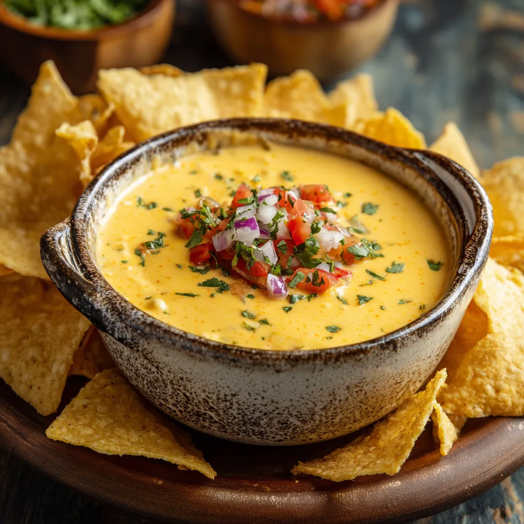 Try this homemade Salsa Con Queso recipe made with real cheese and fresh salsa. It's even better than Tostitos or Taco Bell!
