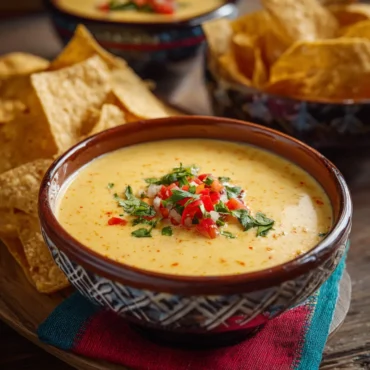 Try this homemade Salsa Con Queso recipe made with real cheese and fresh salsa. It's even better than Tostitos or Taco Bell!