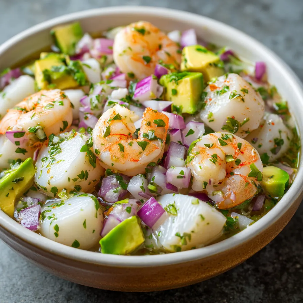 Shrimp Scallop Ceviche Recipe