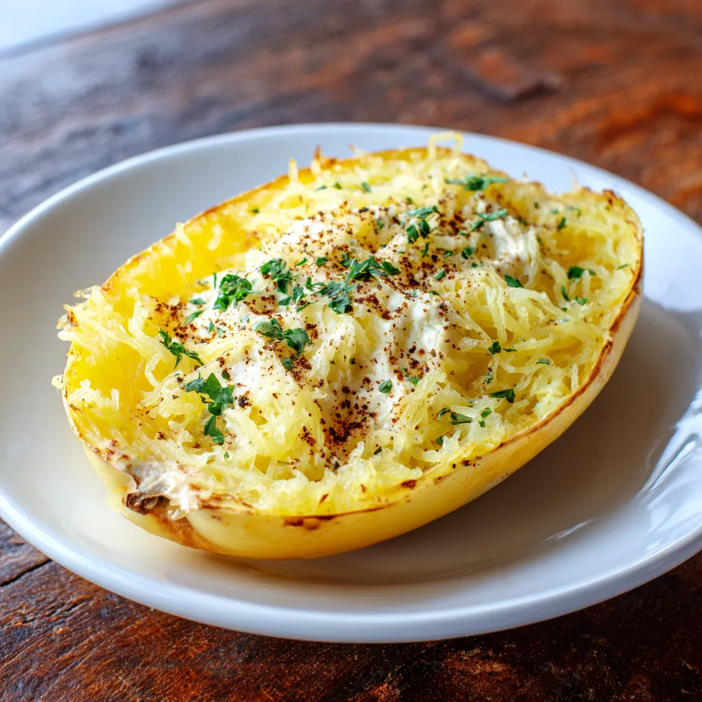 Spaghetti Squash Boursin Recipe for Keto