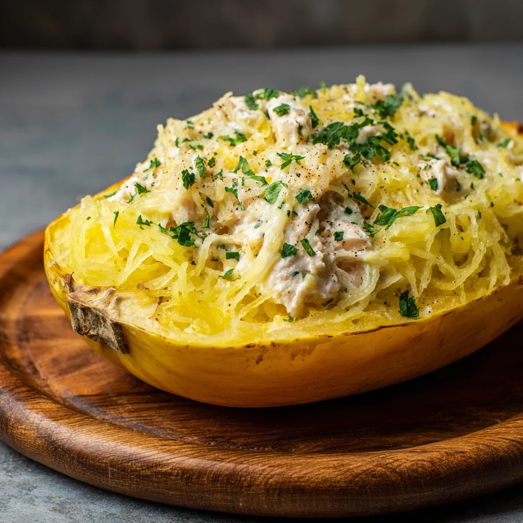 Spaghetti Squash Boursin Recipe for Keto