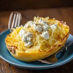Spaghetti Squash Boursin Recipe for Keto