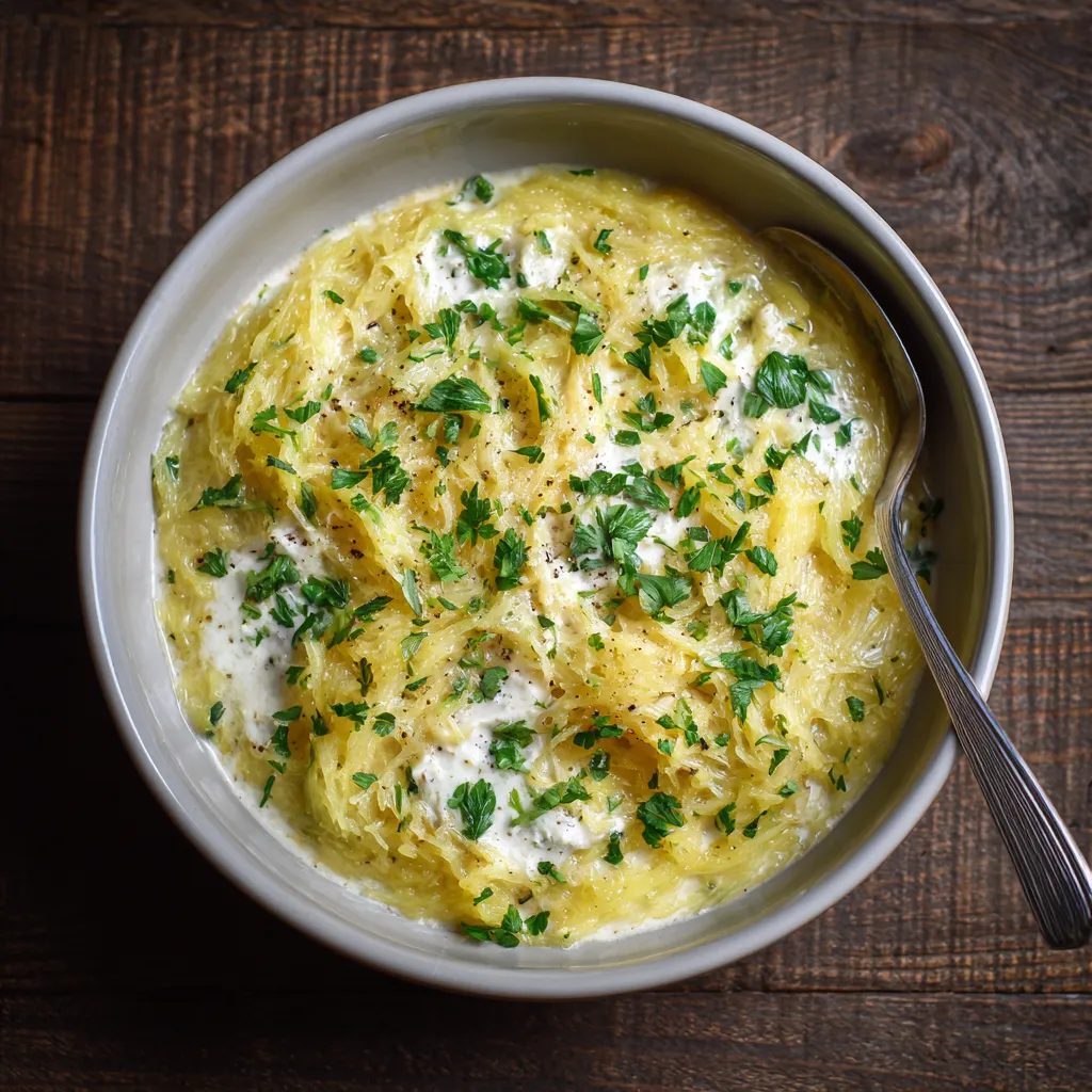 Spaghetti Squash Boursin Recipe for Keto