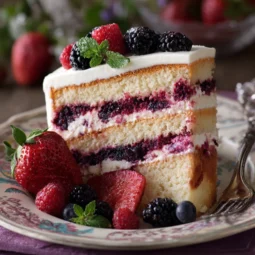 Sweet Lady Jane Triple Berry Cake Recipe​