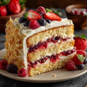Sweet Lady Jane Triple Berry Cake Recipe​