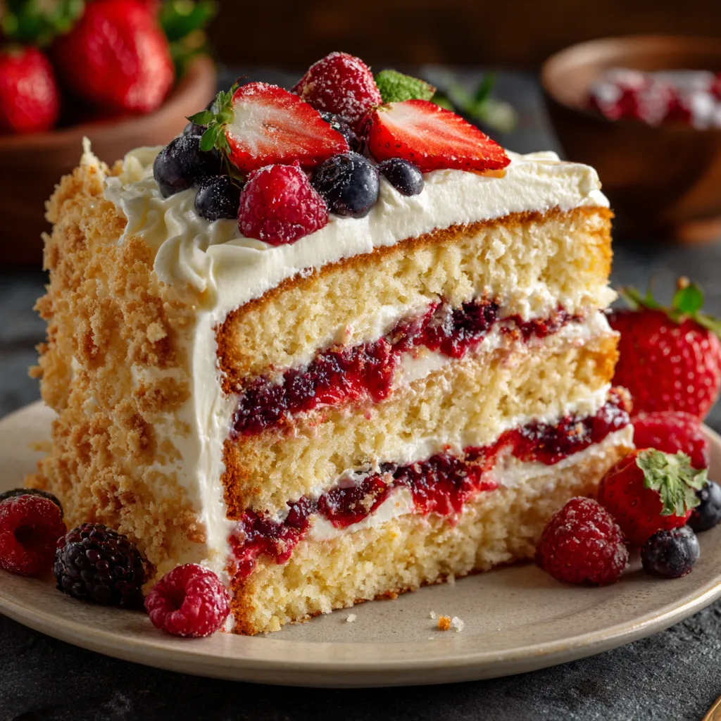 Sweet Lady Jane Triple Berry Cake Recipe​