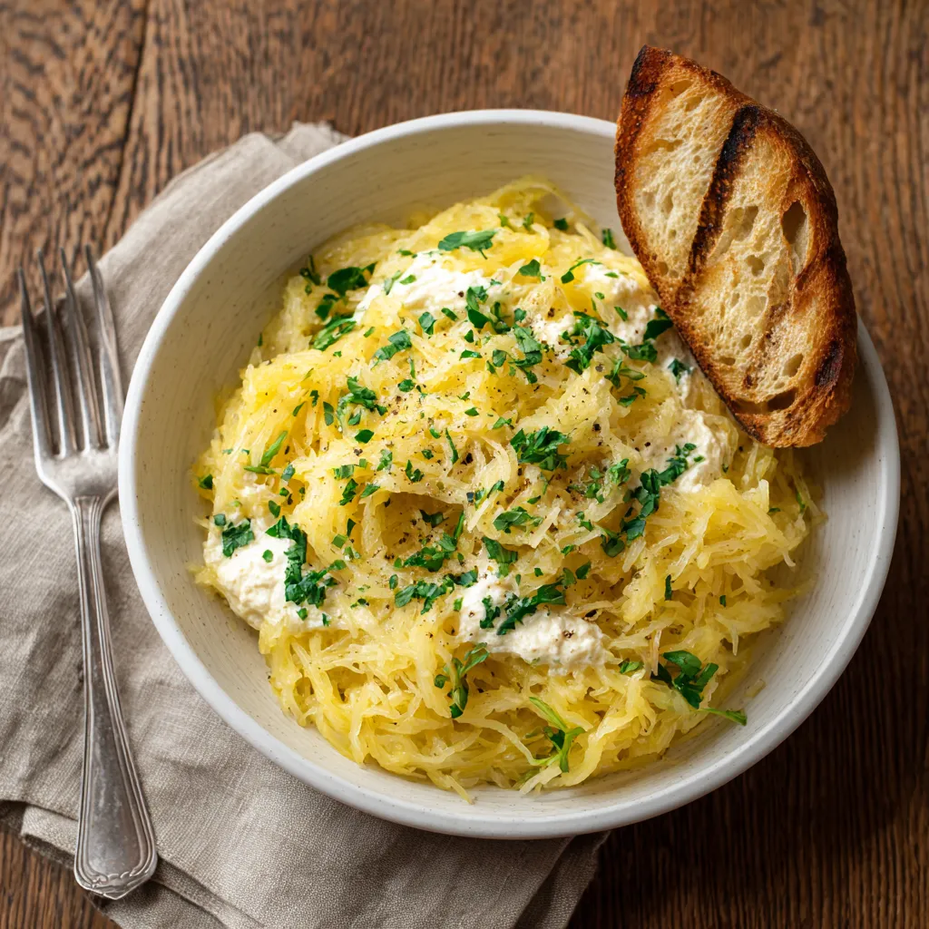 boursin cheese and spaghetti squash recipe