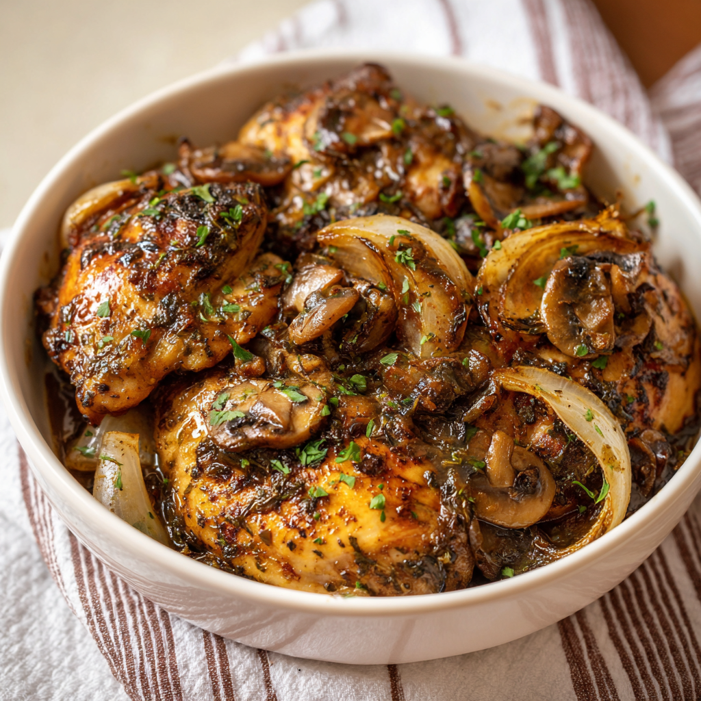 Chicken Mushroom Onion Recipe