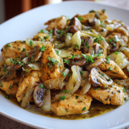 chicken mushroom onion recipe