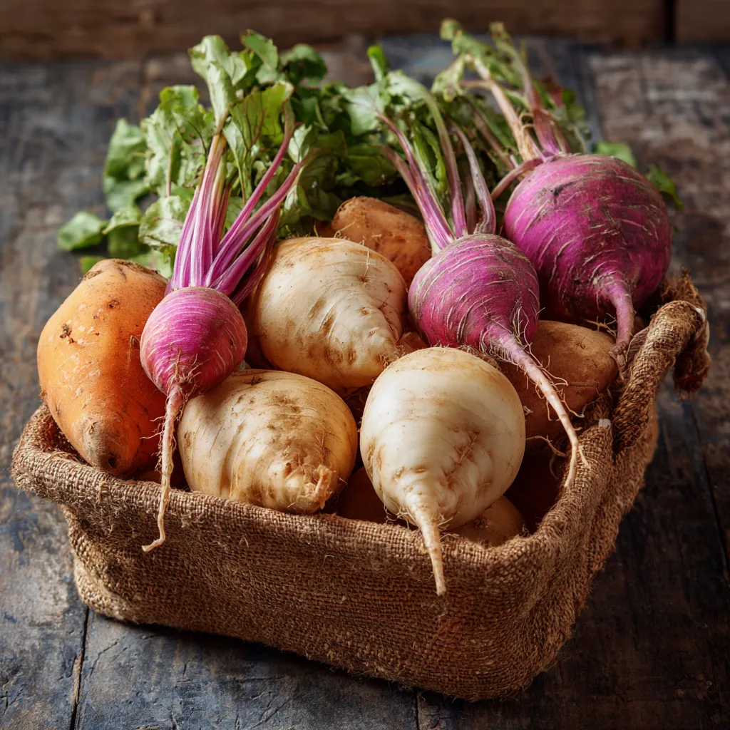 recipe for turnips and sweet potatoes​