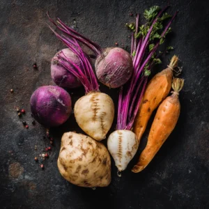recipe for turnips and sweet potatoes​