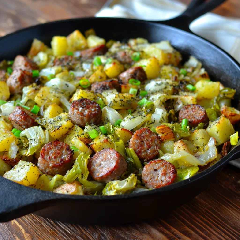sausage potato leek dijon mustard hash recipe