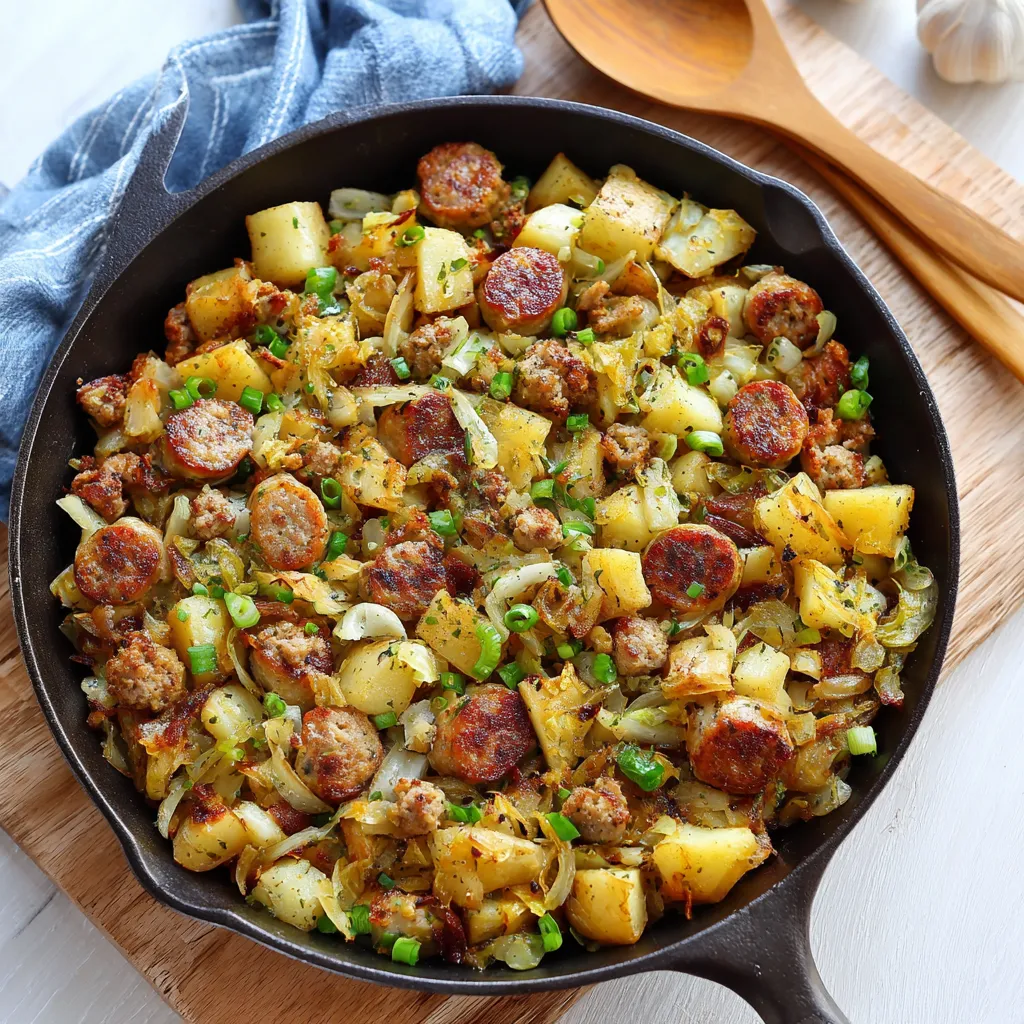 sausage potato leek dijon mustard hash recipe