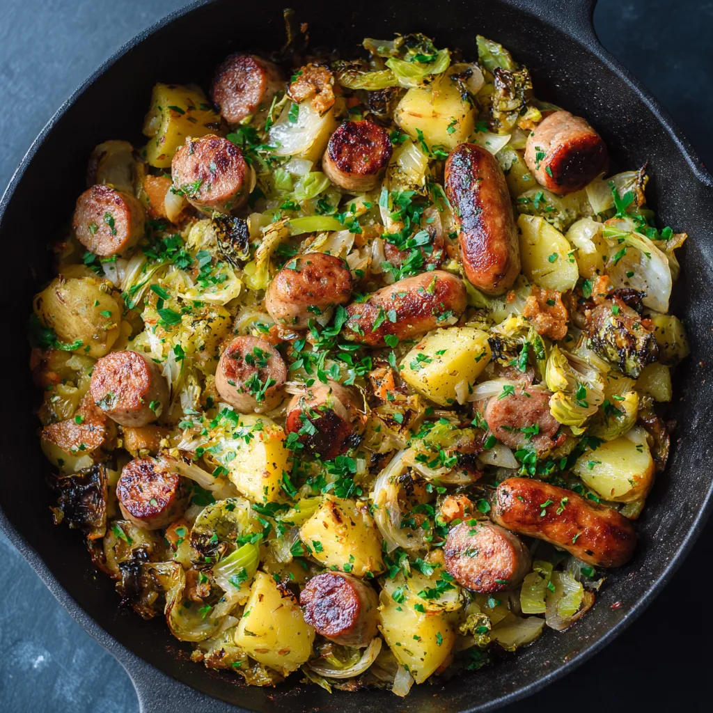 sausage potato leek dijon mustard hash recipe