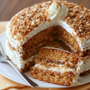 Honey Cake with Whipped Cream Frosting