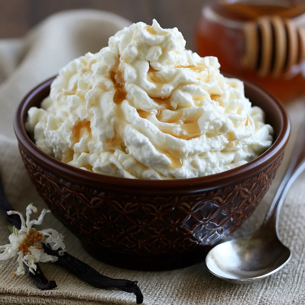 Honey Vanilla Whipped Cream Recipe
