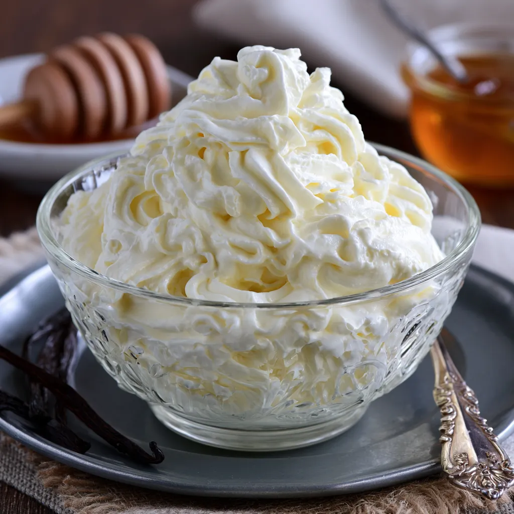 Honey Vanilla Whipped Cream Recipe