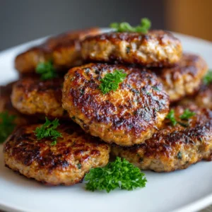 Low sodium breakfast sausage patties
